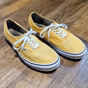Men's 10.5 Yellow Vans (Authentic Style)